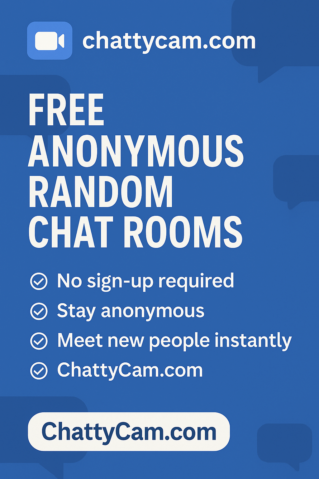 Explore Free Anonymous Random Chat Rooms with ChattyCam